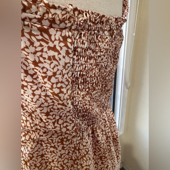 Princess Polly burnt oranges white midi dress size 10 - Picture 8 of 11